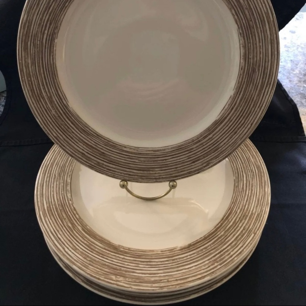 Rare Sakura Mocha Swirl Dinner Plates 4